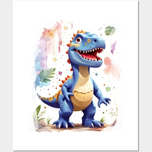 Cute Jurassic T-Rex Tyrannosaurus Rex Posters and Art